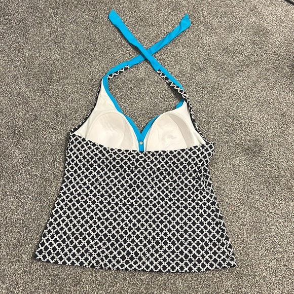 Nautical Halter style tankini top - Picture 3 of 4